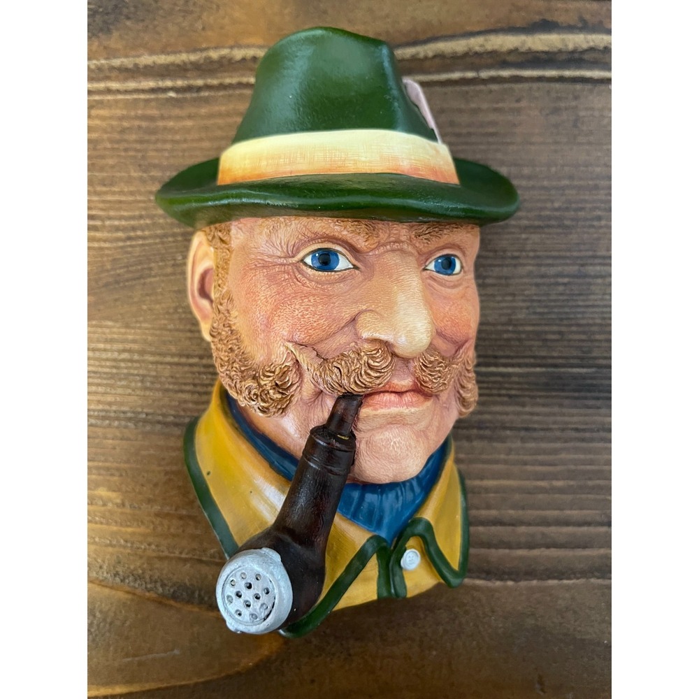 Vintage Legend Chalkware Character Head "Alpine Guide" 1989 Made in England